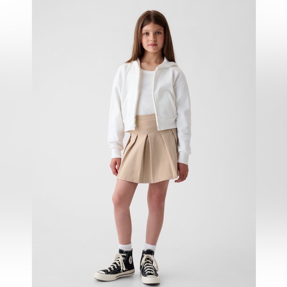 Gap Kids Uniform Pleated Skirt Khaki M(8)